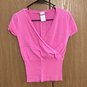 🚫SOLD🚫No Boundaries Pink Wrap Top